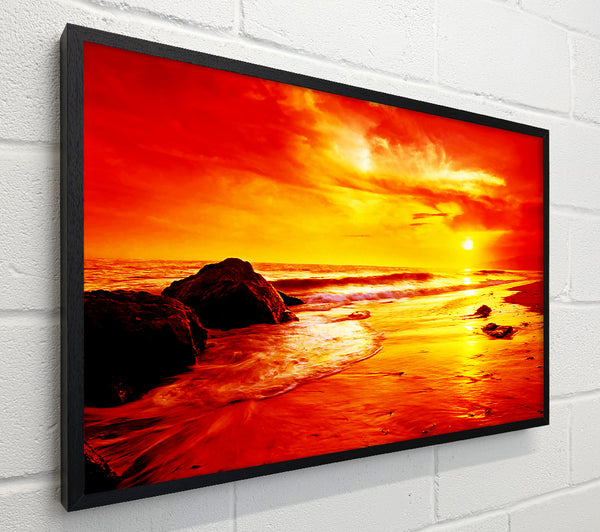 Blazing Orange Seas