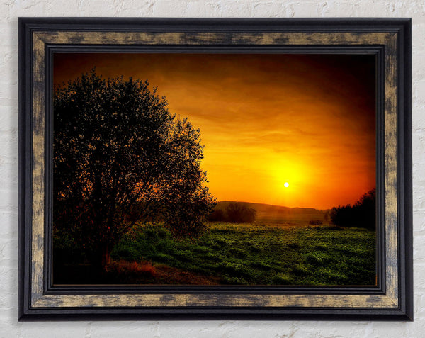 Yorkshire Dales Glow Framed Print