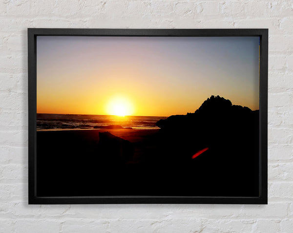 Die Sonne in der Abenddämmerung