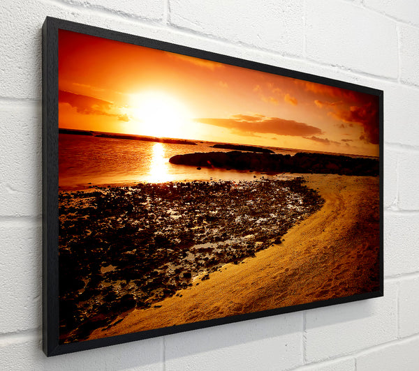 Ochre Ocean Sunset