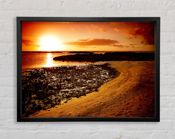 Ochre Ocean Sunset