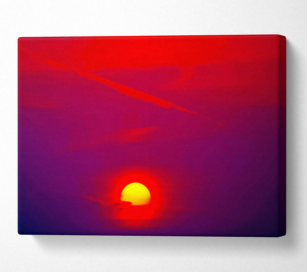 The Glow Of The Red Sun Canvas Art