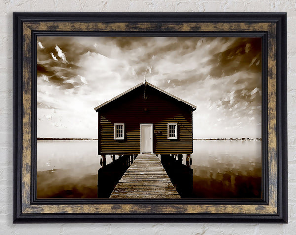 Water House Coco Framed Print