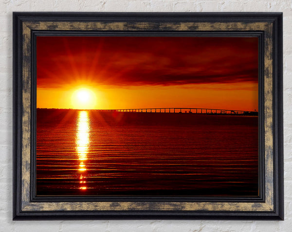 Amazing Sun Rays Framed Print