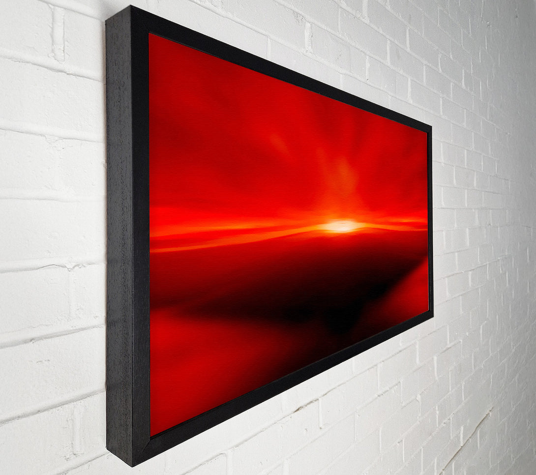  A Canvas Print of Red Abstract Sunblaze Canvas Art