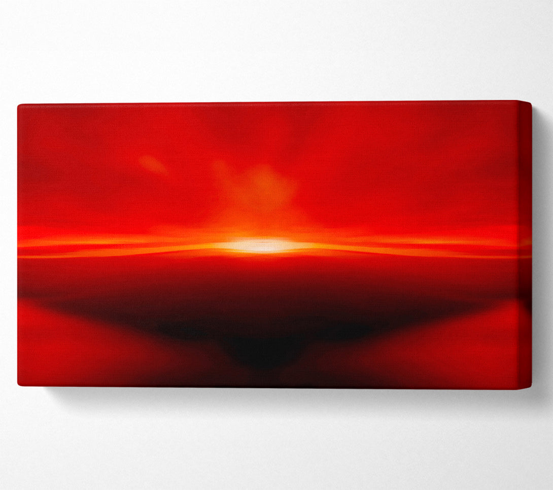  A Canvas Print of Red Abstract Sunblaze Canvas Art