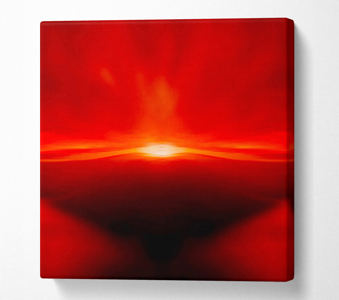  A Canvas Print of Red Abstract Sunblaze Canvas Art
