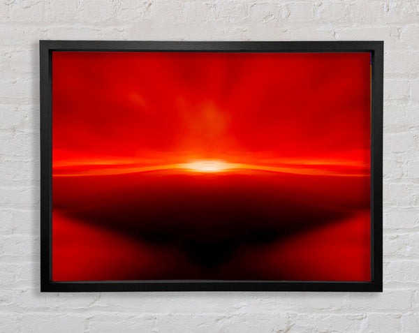 Red Abstract Sunblaze