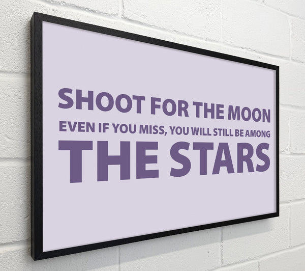 Motivational Quote Shoot For The Moon Lilac