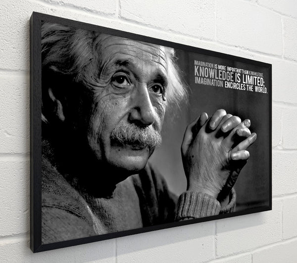 Motivational Quote Albert Einstein Imagination Is More Important