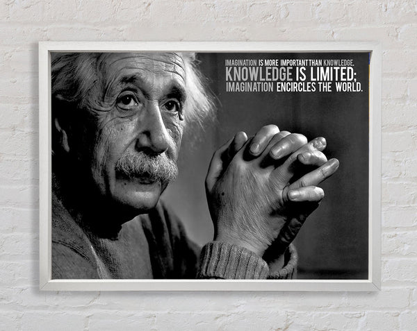 Motivationszitat Albert Einstein Vorstellungskraft ist wichtiger