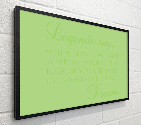 Legends Say Dream Lime Green