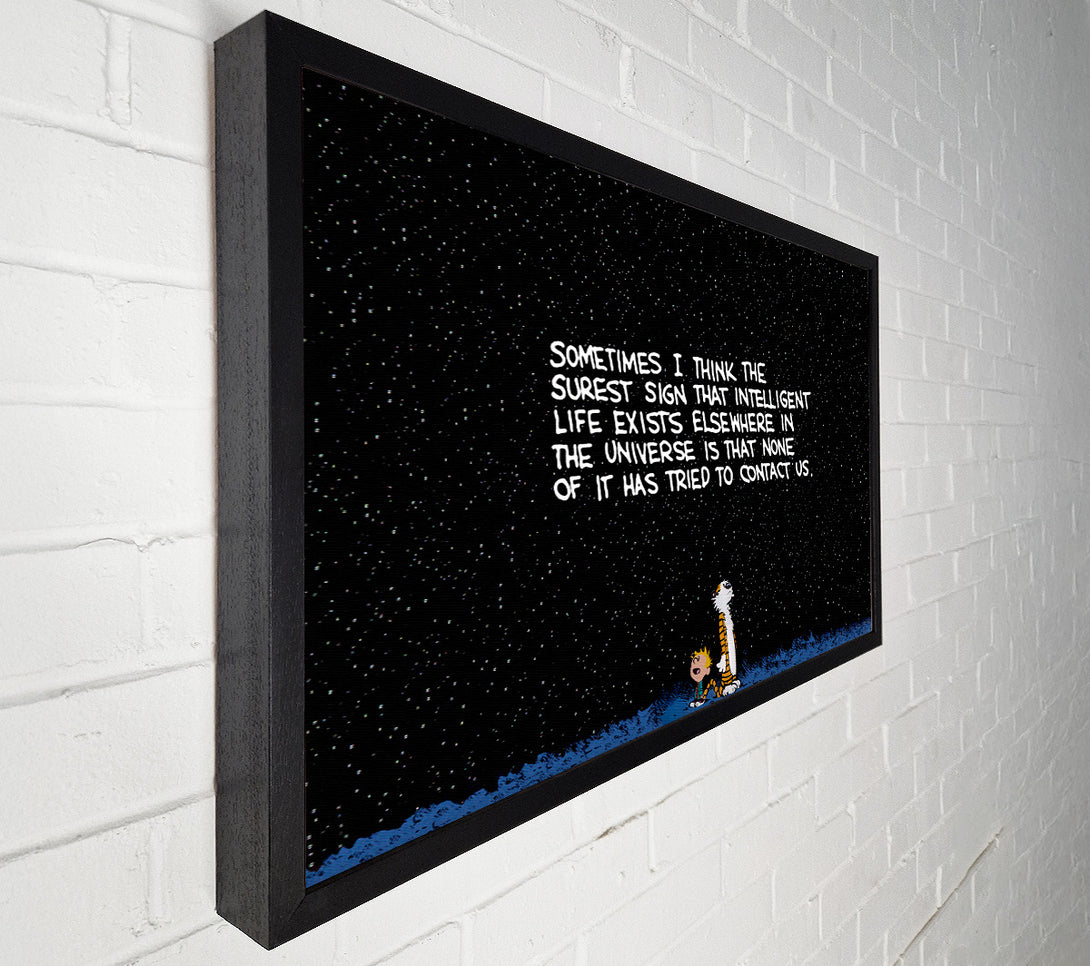  A Canvas Print of Funny Quote Sometimes I Think The Surest Sign Canvas Art