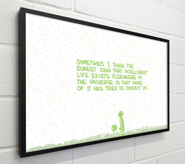 Funny Quote Sometimes I Think The Surest Sign Lime Green