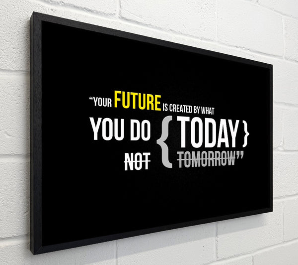 Motivational Quote Your Future Is Created By What You Do