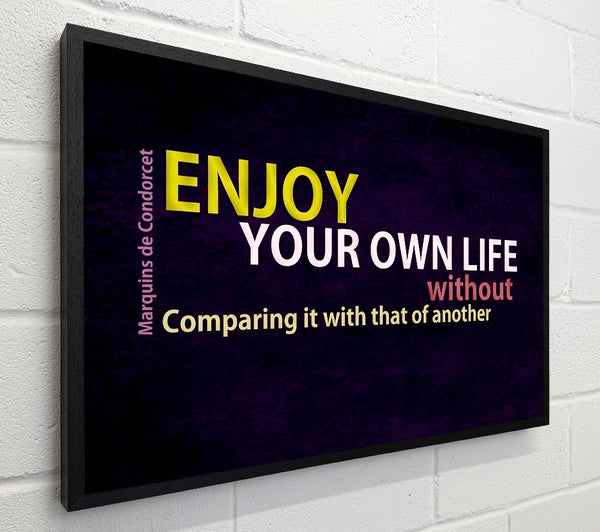 Famous Quote Enjoy Your Own Life