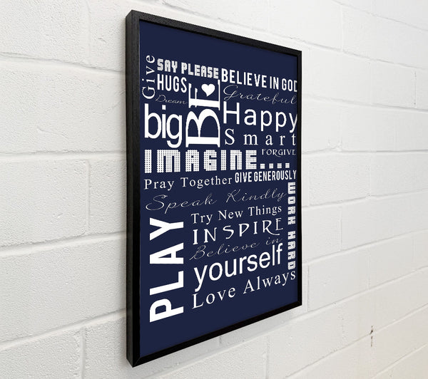 Home Quote Family Rules Be Happy Love Always