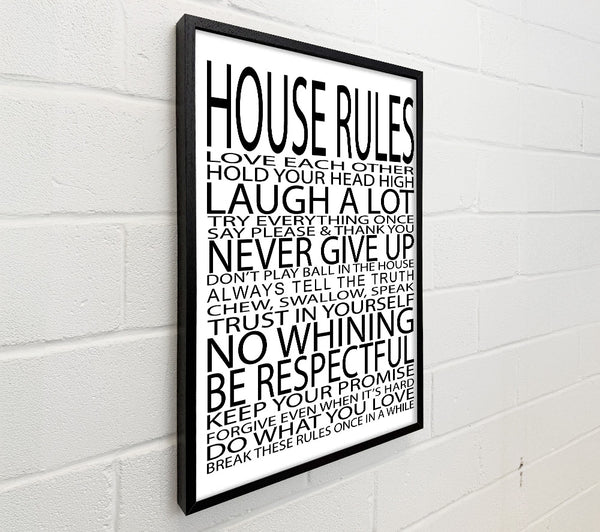 Family Quote House Rules Love Each Other