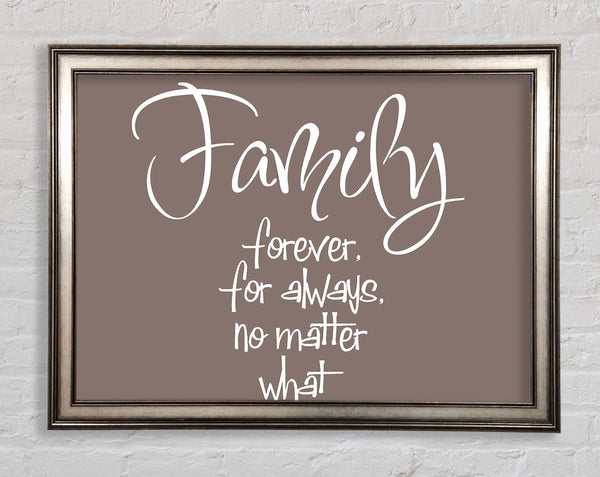 Familienspruch Familie Für Immer Für Immer Beige