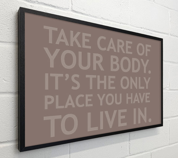Take Care Of Your Body Beige
