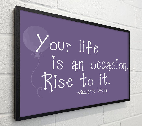 Suzanne Weyn Your Life Is An Occasion Lilac