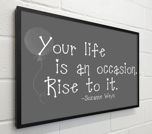 Suzanne Weyn Your Life Is An Occasion Grey