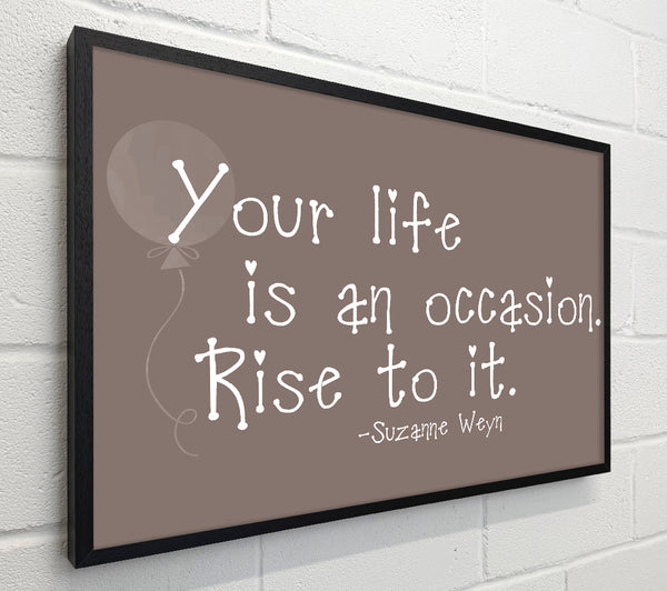 Suzanne Weyn Your Life Is An Occasion Beige