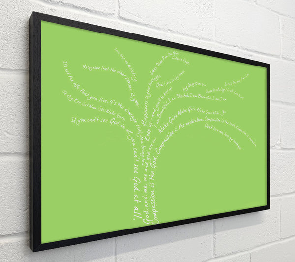 Love Quote The Love Tree Lime Green