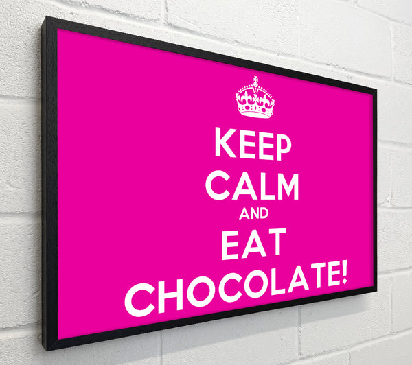 Kitchen Quote Keep Calm Eat Chocolate