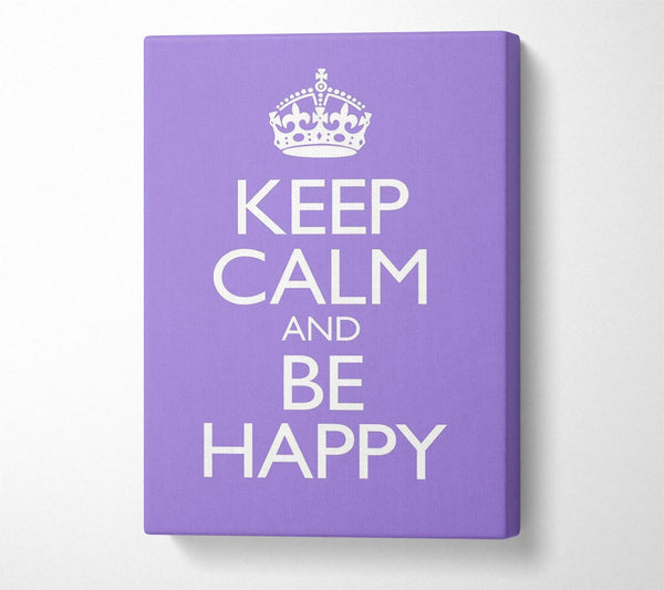 A Canvas Print of Keep Calm Happy Canvas Art