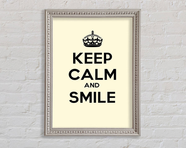 Keep Calm Smile Creme