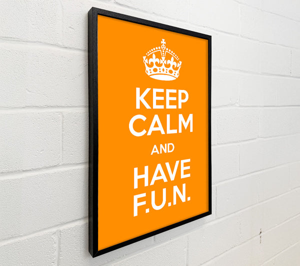 Girls Room Quote Keep Calm Fun Orange