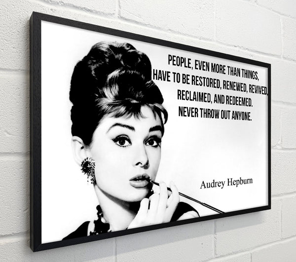 Movie Quote Audrey Hepburn Never Throw Out