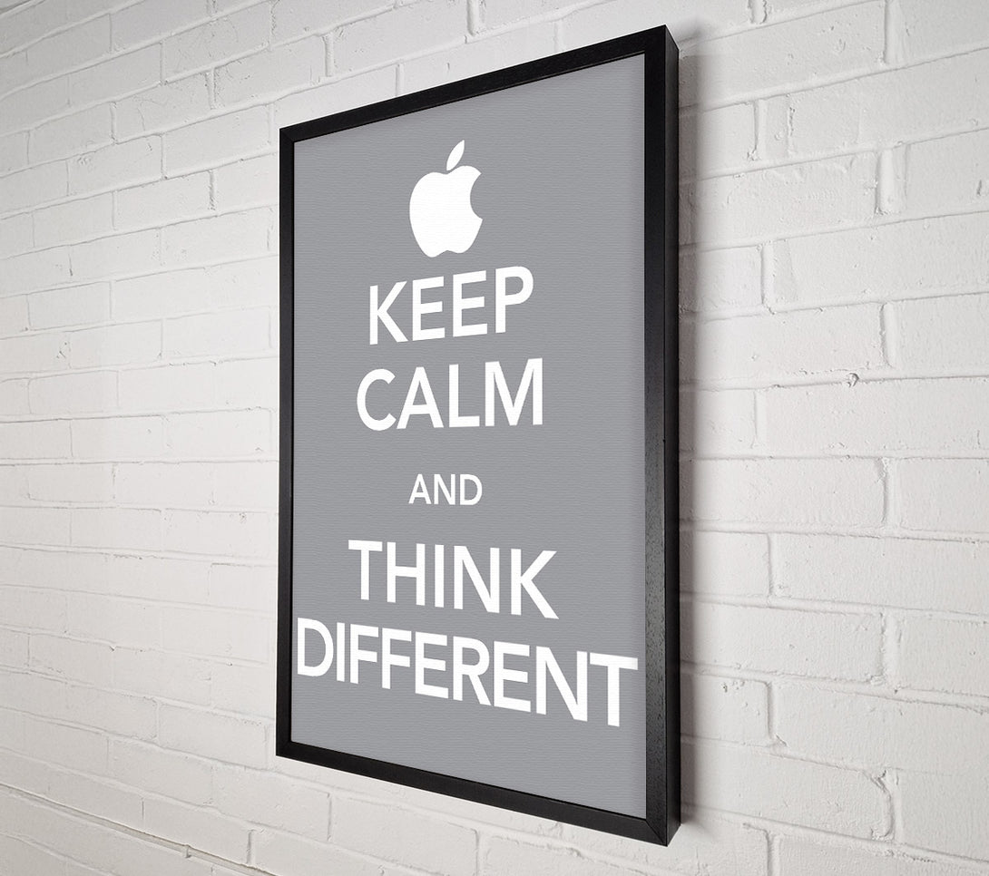  A Canvas Print of Keep Calm And Think Diffrent Canvas Wall Art
