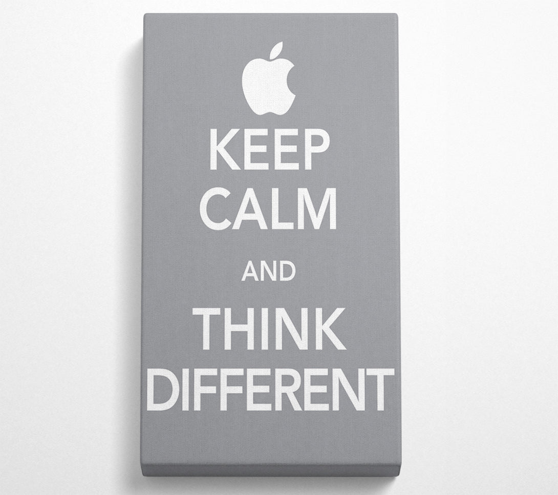  A Canvas Print of Keep Calm And Think Diffrent Canvas Wall Art
