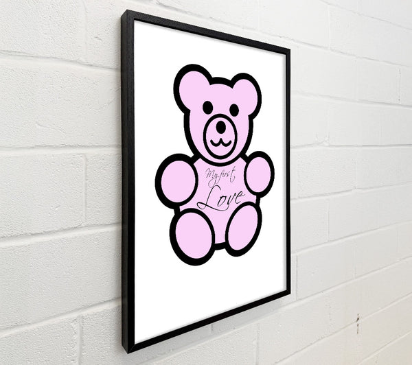 Nursery Quote My First Love Teddybear White