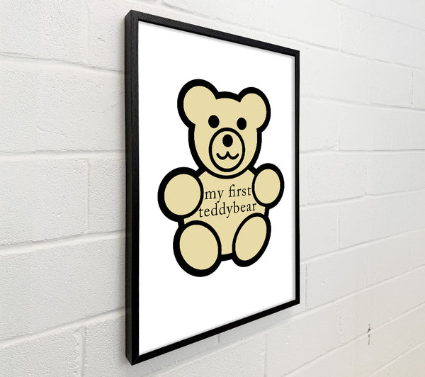 Nursery Quote My First Teddybear White