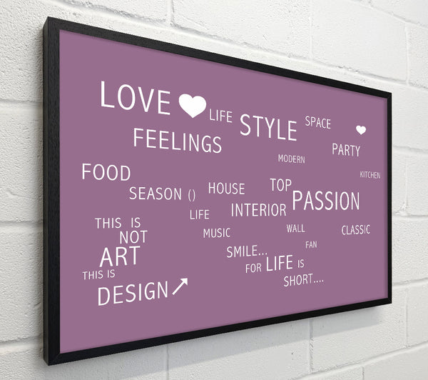 Love Quote Love Life Dusty Pink