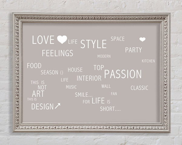 Liebesspruch Liebesleben Beige