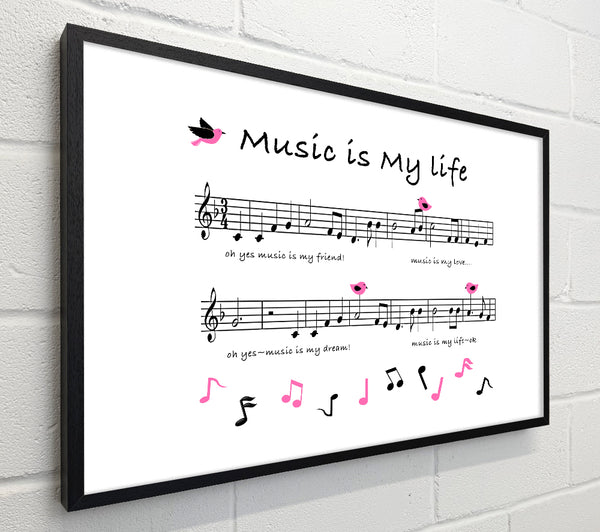 Music Is My Life White