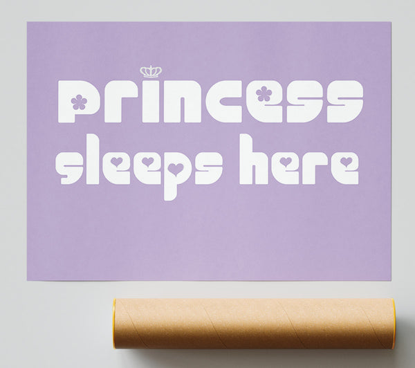 Princess Sleeps 2 Lilac Poster