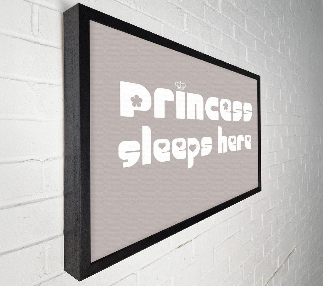  A Canvas Print of Princess sleeps 2 Beige Canvas Print