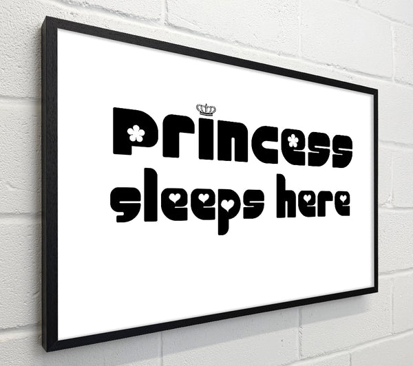 Princesss Sleeps Here 2 White