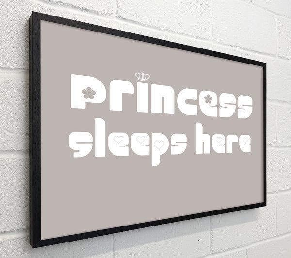 Princesss Sleeps Here 2 Beige
