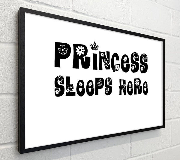 Princesss Sleeps Here White