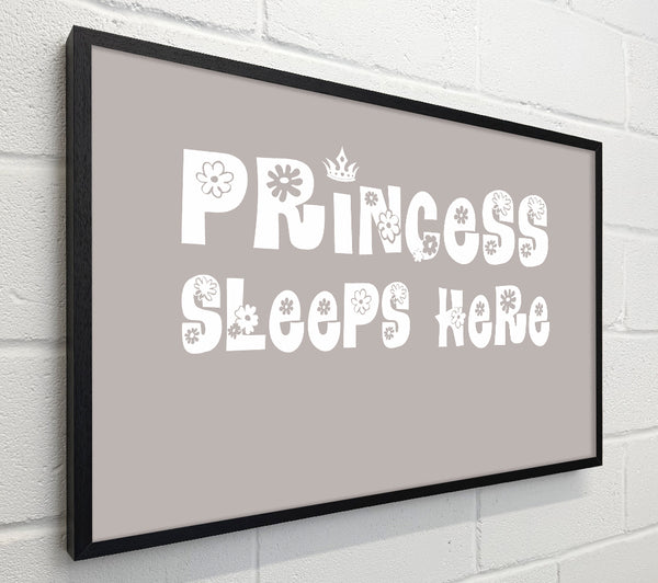 Princesss Sleeps Here Beige
