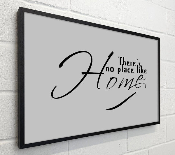 Home Quote Theres No Place Like Home Grey