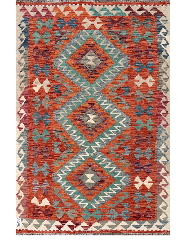 Maimana Afghanistan Kilim Rug - 158 x103 cm