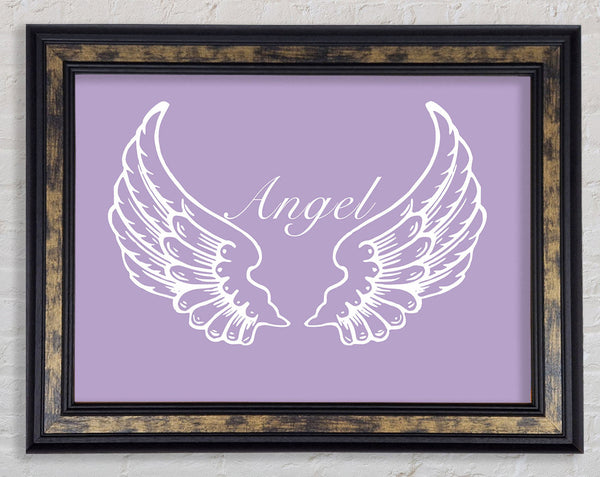 Angel Wings Lilac Framed Print