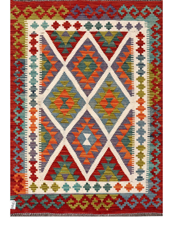 Maimana Afghanistan Kilim Rug - 153 x107 cm